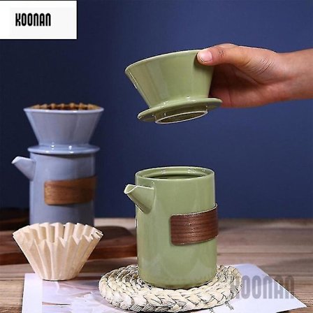 Keramisk Droppkopp Kaffefilter Häll Över Kaffebryggare Tratt Droppare Kaffefilter Kopp Espresso Co