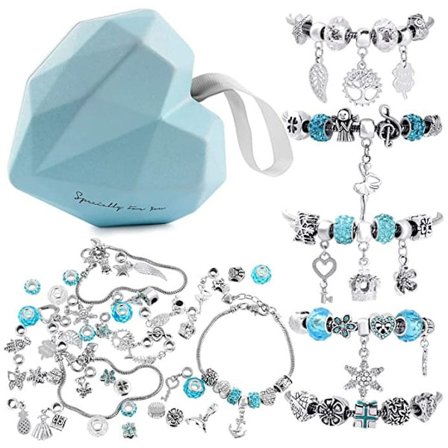 76-dels DIY Armband Charm-set för att göra armband, barn flickor gör charm