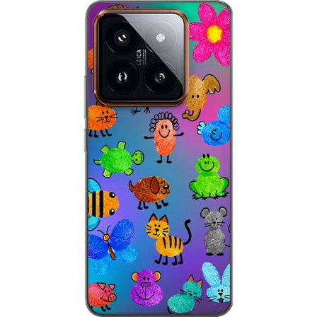 Yhteensopiva Puhelinkuori Xiaomi 14 Pro Little Scribble Friends