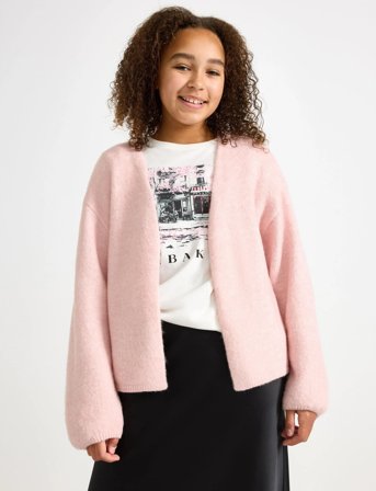 Lindex Cardigan Knitted - Pink - 128