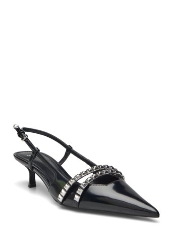 Studded Slingback Shoes Black Mango