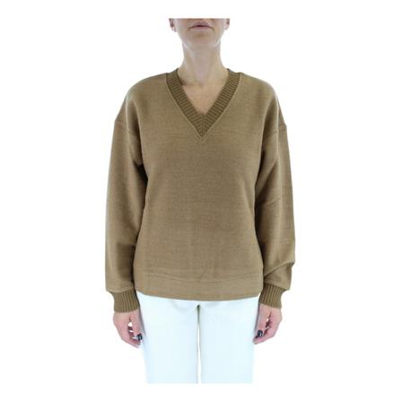 Max Mara, V-neck Knitwear Bruin, Dames, Maat:XS