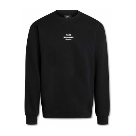 Mads Nørgaard Crewneck Logo Sweatshirt Sort, Herre Sweatshirts