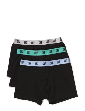 Cr7 Basic, Trunk, 3-Pack Boxerkalsonger Svart CR7