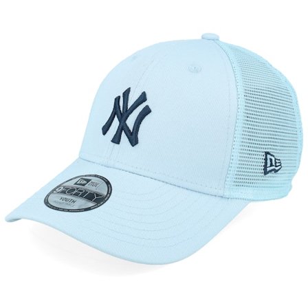 New Era - MLB Blu trucker Cappellino - Kids New York Yankees Homefield Pale Blue Trucker @ Hatstore