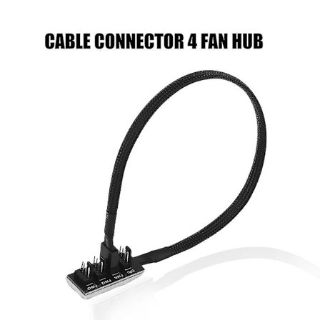 Tietokoneen jäähdytystuulettimen virtalähde 1F - 4M 4-napainen tuulettimen keskittimen jakaja