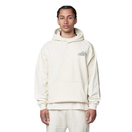 Kings Will Dream Studio Script Hoodie med tryck på ryggen, herr, L, Off Whi