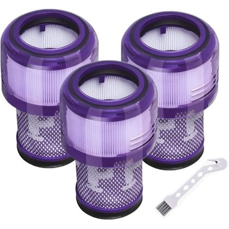 3-pack HEPA-filter för Dyson V12 Detect Slim, ersättningsfilter för Dyson V12 Slim Absolute Extra/Total Clean/Fluffy dammsugare, ersätter # 971517-01
