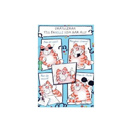 Onnittelukortti miehelle, jolla on kaikki - pata