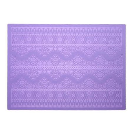 Upea Kakun Koristelu Muotti Joustava Silikoninen Kukka Kuvio Pitsi Reliefi Muotti Kotiin