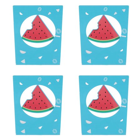 4 stk. metalbogstøtter skridsikre udsøgte smukke unikke design bærbare dekorative bogstøtter skrivebord bogender vandmelon