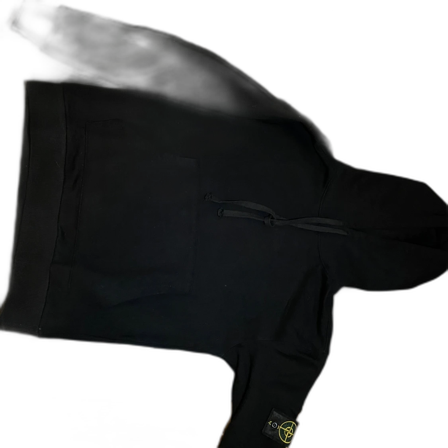 Svart hoodie från Stone Island