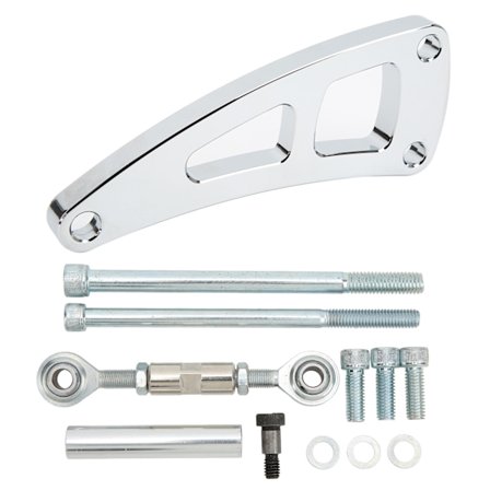 LWP Vaihtoehtoinen laturin kiinnike alumiiniseos kiillotettu korvaava Chevy BBC 454 pitkälle vesipumpulle