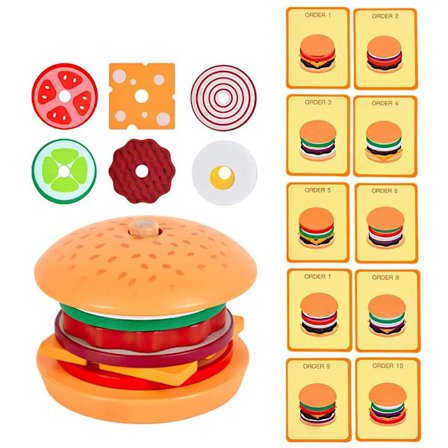 Stapling Leksaker Förskola Pedagogiska Leksaker BURGER BURGER