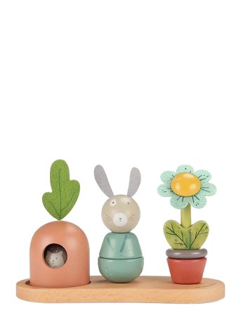 Moulin Roty | Activity Toy - Stacking Garden - Trois Petits Lapins | ONE SIZE
