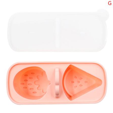 2 Hål Silikon Äggbett Molds Med Lock Baby Ångad Äggkopp