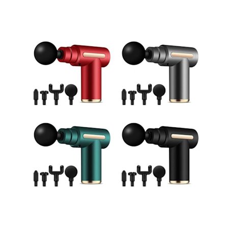 Kraftig massagepistol i en praktisk størrelse.