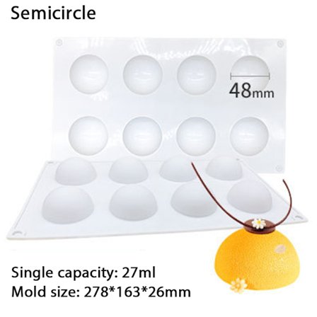 Mushroom Silikon Mousse Tårtform Form Form Tårta