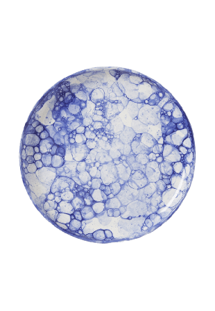 PORTOLINO LIVING Assiett BUBBLE 19 cm Mattallrikar Blå ONESIZE
