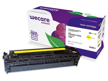 Wecare Toner HP CB542A/1977B002 1,4K gul - Lyreco - Toner och bläck - Tonerkassetter - Toner WeCare