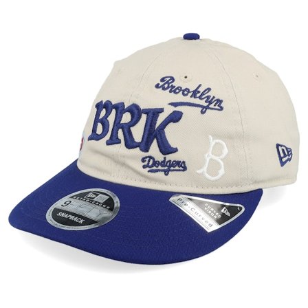New Era - MLB - Beige - unconstructed - Cap - Los Angeles Dodgers 9FIFTY Scatter Stone7Royal Dad Cap - Hatstore
