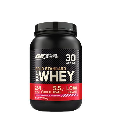 Optimum Nutrition 100% Whey Gold Std, 908 g White Chocolate Raspberry