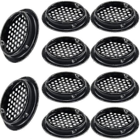 Rund ventilasjonsgitter 10 stk runde utendørs ventilasjonsgitter