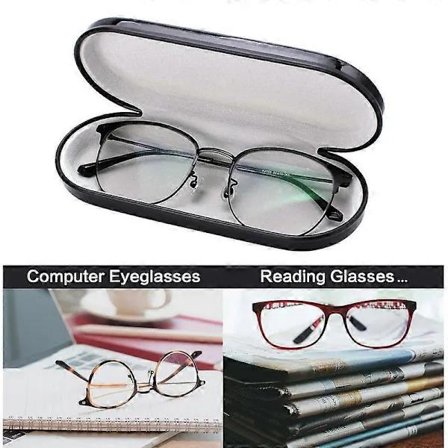 Hardt Skall Brilleetui Lettvektig Portabelt Etui for Kvinner og Menn