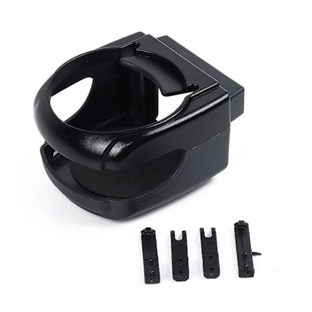 Auto Bil Luftventil Montering Sort Drikkekop Vandflaske Dåseholder Stativ. (sort) (1 stk)