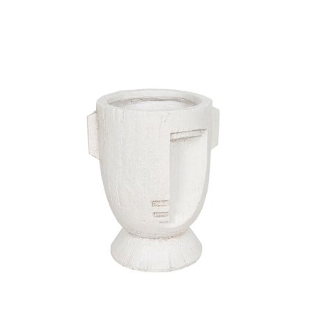 Valkoinen MgO Muse -maljakko – 23x20x28 cm, veistoksellinen sisustus