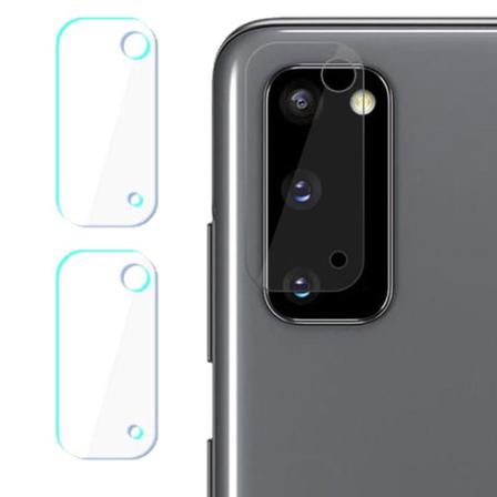 2-pack Samsung Galaxy S20 Linsskydd Härdat Glas För Kamera Transparent