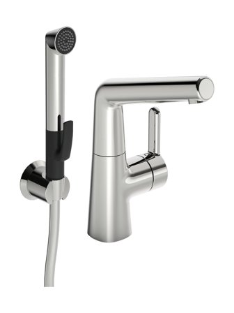 Oras Inspera Blandebatteri med sidespak og hånddusj, Baderom