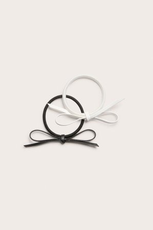 Kappahl | Hiuslenkit, joissa rusetti, 2-pack | Musta