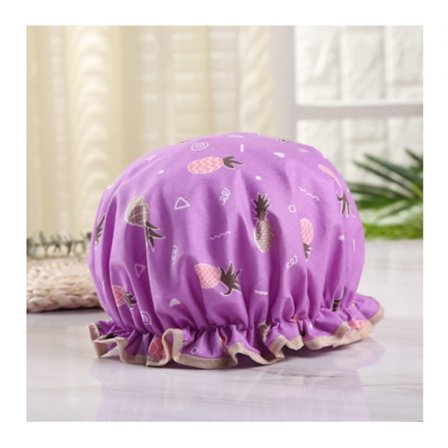 Duschmössor Dubbla Lager Badmössor Vattentäta Designade Satinfodrade Håller Håret Torrt