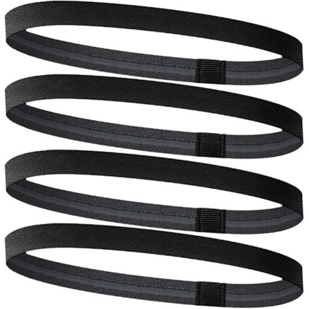 Sportshodebånd, 4-pakning Elastiske Hårbånd, Sklisikre Sportshårbånd, Mini Svettebånd, for Yoga, Fotball, Tennis, Unisex-Ungdom
