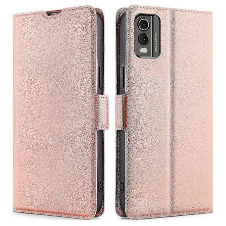 Nokia C32 PU-nahkainen älypuhelinkotelo korttipaikalla, naarmuuntumaton puhelinjalustakansi