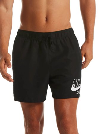 NIKE SWIM Nike Logo 5" Volley Short - Black - S
