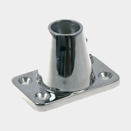 Pied de filière, Ø25.4 mm, acier inoxydable, 7°