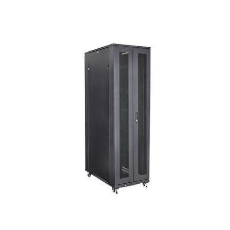 StarTech 42U Server Rack Cabinet - 4-Post Adjustable Depth (5.9" to 36.4") IT Network Equipment Rack Enclosure with Casters - 2000lbs (RK4236BKB) -