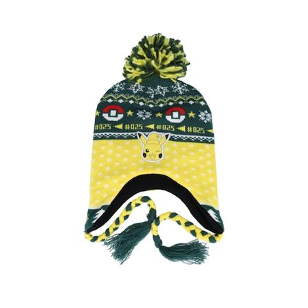 Difuzed - Vert pom Bonnet - Pokémon Sherpa Beanie Green/Yellow Pom @ Hatstore