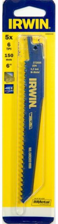 Irwin 10504155 Tigersagblad 150 mm, 6 TPI, 5-pakning, Maskintilbehør & forbruk