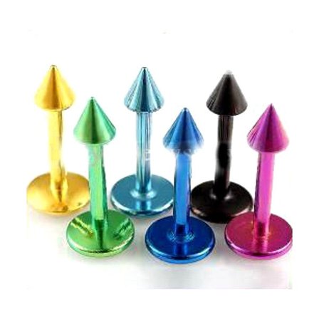 316L anodiserad body jewelry läpp piercing Labret