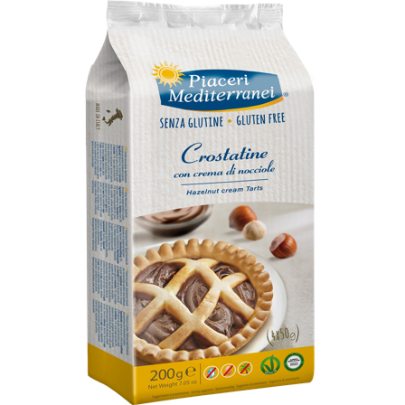 Piaceri Mediterranei Crostatine Crema Nocciole 4x50g