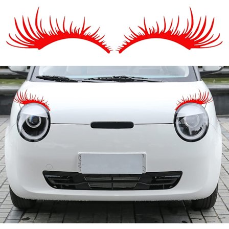 2 Par Eyelashes Bilstrålkastardekaler