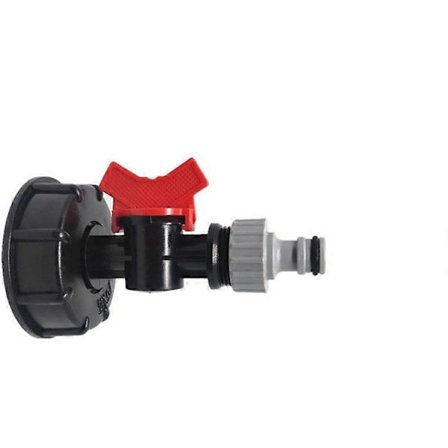 1000 Liter IBC Vattentank Med S60x6 Adapterventil Och 3/4 (endast Kran)