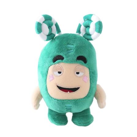 18cm Cartoon Oddbods Plysj Barn Leker Dukker Myk Søt Pogo Bubbles Jeff Slick Leker, 100% NY Green