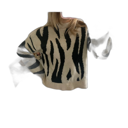 Supertrendig zebra tröja!!