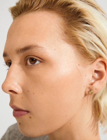 Pilgrim Sense Stud Earrings Gold-Plated - Gold - ONE SIZE