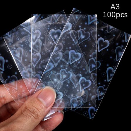100 kpl Läpinäkyvä Kpop Card Sleeves Star Card cover