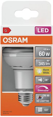 OSRAM LED Spot R63 60 5,9W 2700K dim E27
